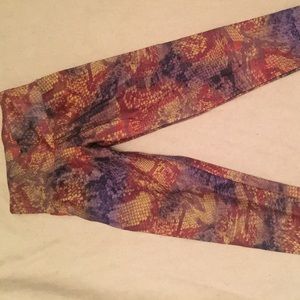 Candida Maria snake print leggings, size S/M